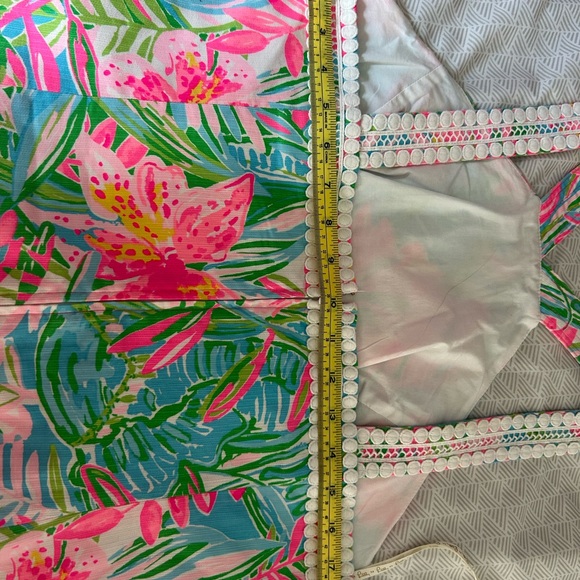 Lilly Pulitzer Vena Stretch Sheath Halter Dress in Pop Up Lily of the Jungle - Picture 12 of 13